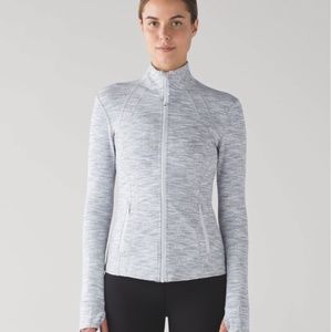 Lululemon Define Jacket - Sz 12 Wee Are From Space Ice Grey Alpine White